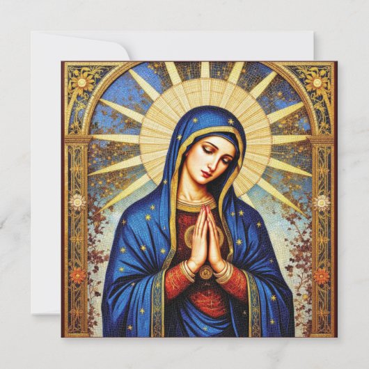 モザイクの聖母 招待状 (正面)