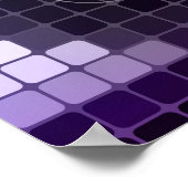 モザイクの背景に紫色の蝶ポスター2 ポスター (角)