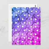 モザイクの花 – 命の花 ポストカード (正面/裏面)