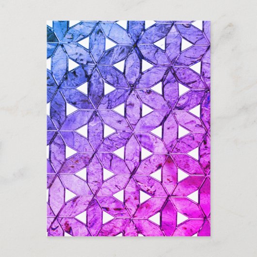 モザイクの花 – 命の花 ポストカード (正面)