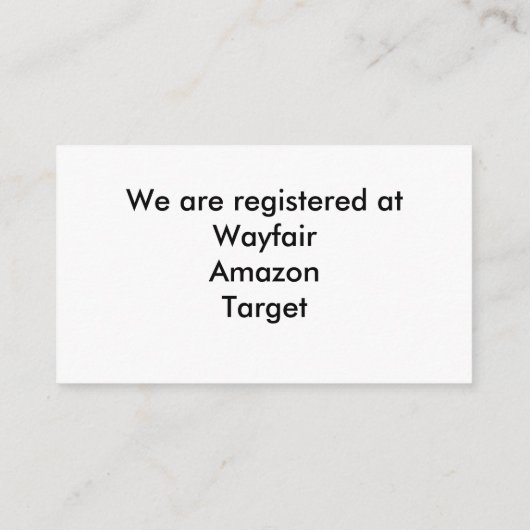 モザイクの蝶と花のレジストリ エンクロージャーカード (裏面)