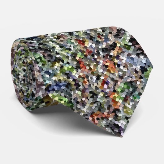 モザイクはっきりした抽象芸術コンテンポラリーテーマ ネクタイ (ロール)