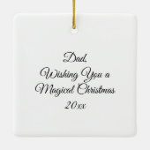 モザイクアイアート | Brown Bear and an Eagle Full Moon セラミックオーナメント (裏面)