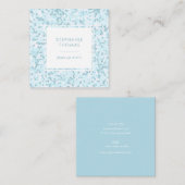 モザイクアクアブルー模様スクエア名刺 スクエア名刺 (正面/裏面)