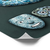 モザイクアステカマスクのポスター ポスター (角)