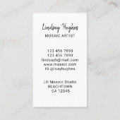 モザイクアーティストビジネスカード 名刺 (裏面)