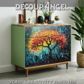 モザイクアートの生命の木 – デコページ – 薄葉紙