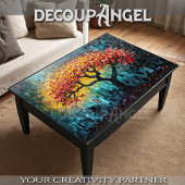 モザイクアートの生命の木 – デコページ – 薄葉紙