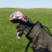 モザイクアートステンドグラス花柄 ゴルフヘッドカバー (インサイチュ)