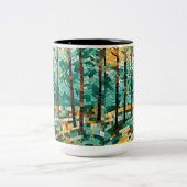 モザイクアートバイエイリーカップ ツートーンマグカップ (中央)