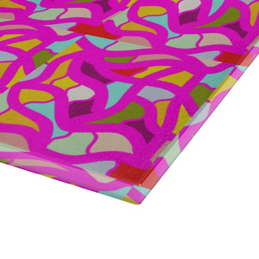 モザイクアートパターン混色 カッティングボード (角)