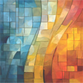 モザイクアートビニールシール シール (正面)