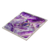 モザイクアート – アメジストとパール タイル (側面)