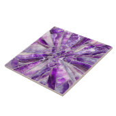 モザイクアート – アメジストとパール タイル (側面)