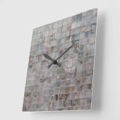 モザイクアート スクエア壁時計 (傾斜)