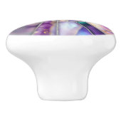 モザイクアート – ドリーミー蛍石 セラミックノブ (側面)