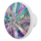 モザイクアート – ドリーミー蛍石 セラミックノブ (右)