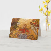 モザイクイエスキースグリーティングカード カード (黄色い花)