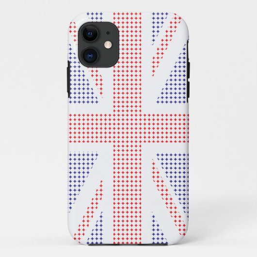 モザイクイギリスの旗のiPhone 5の場合 Case-Mate iPhoneケース (裏面)