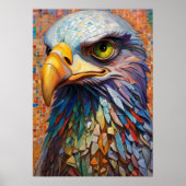 モザイクイーグルポスター ポスター (正面)
