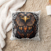 モザイクイーグルポートレート装飾用クッション クッション (ブランケット)