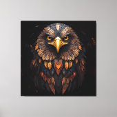 モザイクイーグルポートレート キャンバスプリント (正面)