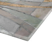 モザイクウェーブズアートパールアンドパステル金ゴールド カッティングボード (角)