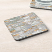 モザイクウェーブズアートパールアンドパステル金ゴールド コースター (左側)