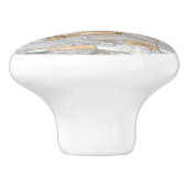 モザイクウェーブズアートパールアンドパステル金ゴールド セラミックノブ (側面)