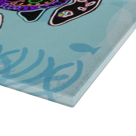 モザイクウミガメ切断板 カッティングボード (角)