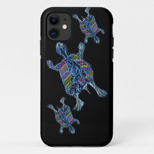 モザイクウミガメIPhone5の例 iPhone 11 ケース