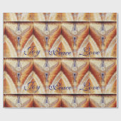 モザイクエンジェルクリスマス喜び平和の愛 ラッピングペーパー (フラット)