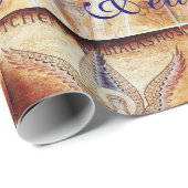 モザイクエンジェルクリスマス喜び平和の愛 ラッピングペーパー (ロールコーナー)