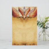 モザイクエンジェルブラウンパーチメント 便箋 (スタンド正面)