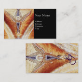 モザイクエンジェルモノグラムブラック 名刺 (正面/裏面)