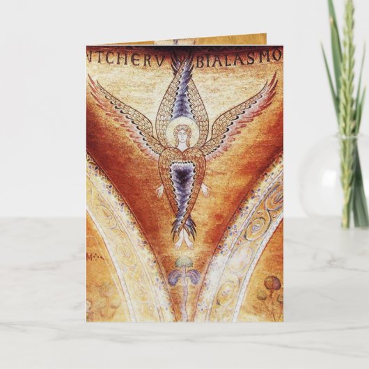 モザイクエンジェル、ブラウンパーチメント シーズンカード (正面)