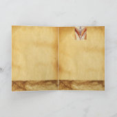 モザイクエンジェル、ブラウンパーチメント シーズンカード (内部)