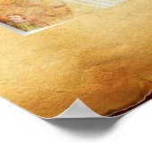 モザイクエンジェル、ブラウンパーチメント ポスター (角)