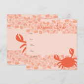 モザイクカニ 招待状 (正面/裏面)