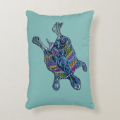 モザイクカメのアクセントの枕 アクセントクッション (正面(垂直))