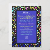 モザイクカラフルアートパーティの招待状 招待状 (正面)