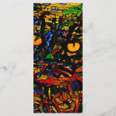 モザイクカラフルキャットアートプリントブックマーク メニュー (裏面)