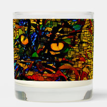 モザイクカラフルキャットアートプリン