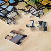 モザイクカラフルキャットアートプリン ジグソーパズル (側面)