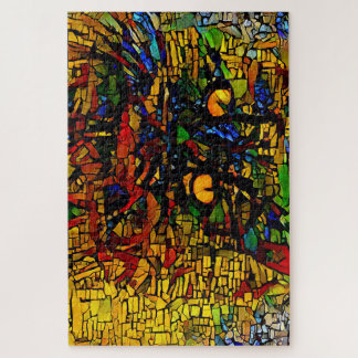 モザイクカラフルキャットアートプリン ジグソーパズル