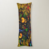 モザイクカラフルキャットアートプリン ボディピロー (裏面 (縦))