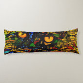 モザイクカラフルキャットアートプリン ボディピロー (裏面)