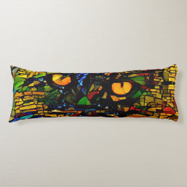 モザイクカラフルキャットアートプリン ボディピロー