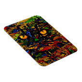 モザイクカラフルキャットアートプリン マグネット (右側)