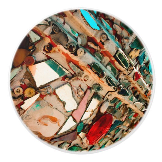 モザイクカラフルク セラミックノブ (正面)